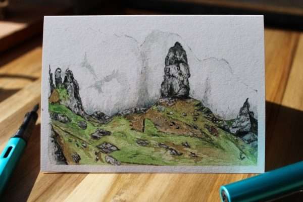 Old Man of Storr Greeting Card - Front