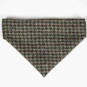 Collared Creatures Autumn Houndstooth Luxury Harris Tweed Dog Bandana