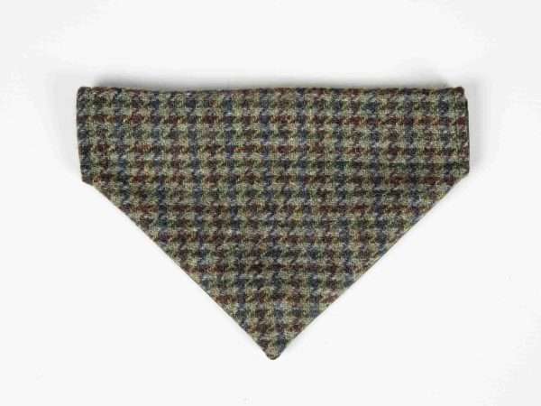 Collared Creatures Autumn Houndstooth Luxury Harris Tweed Dog Bandana