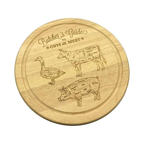 Butchers guide chopping board - Butchers guide diagrams with cuts of meat - Image 3