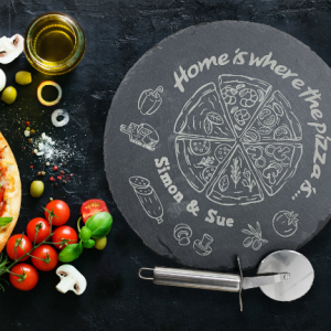 Slate Pizza Plate, Large Personalised Plate