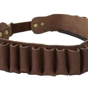 Walker and Hawkes - Genuine Leather Shotgun Belt Holder Ammo Bandolier - Capacity 24 Cartidges