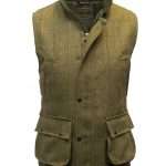Gilet Sans Manches En Tweed Pour Bébé - Laine/Polyester - Taille 46-52 - Sauge Clair Ou Foncé