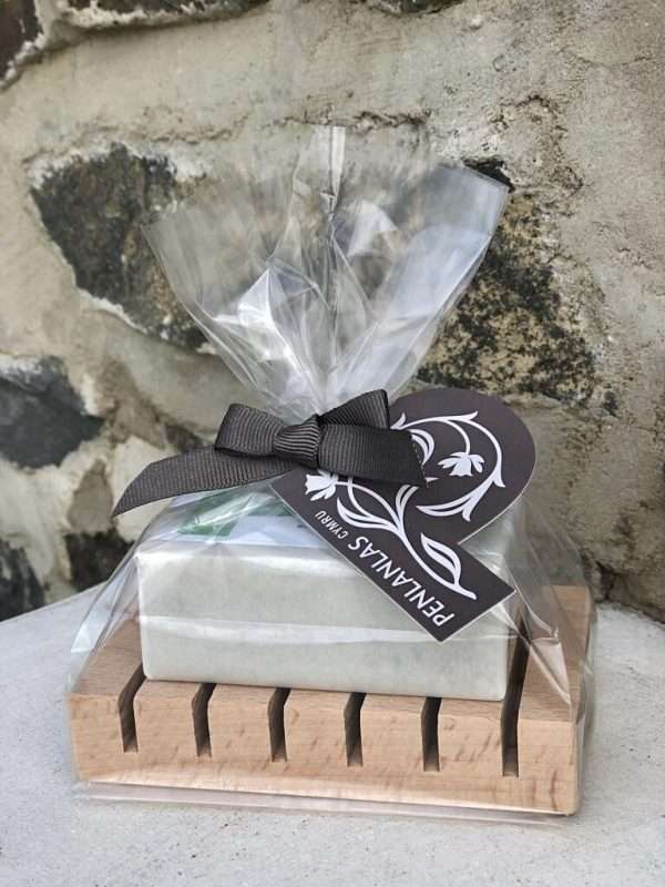 Soap Bar with Wooden Soap Saver