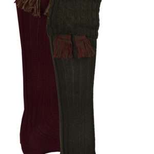 Walker & Hawkes - Mens Shooting Country Harris Socks & Matching Garter Ties