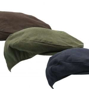 Walker & Hawkes - Uni-Sex Moleskin Flat Cap Country Waterproof Hat