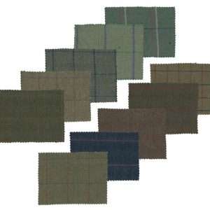 Walker and Hawkes - Tweed Fabric Cloth 60% Wool Checkered