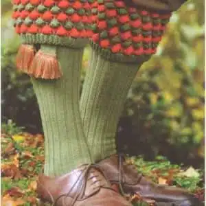 Walker & Hawkes - Mens Shooting Country Angus Socks & Matching Garter Ties