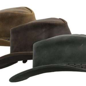 Walker and Hawkes - Leather Cowhide Outback Explorer Antique Hat