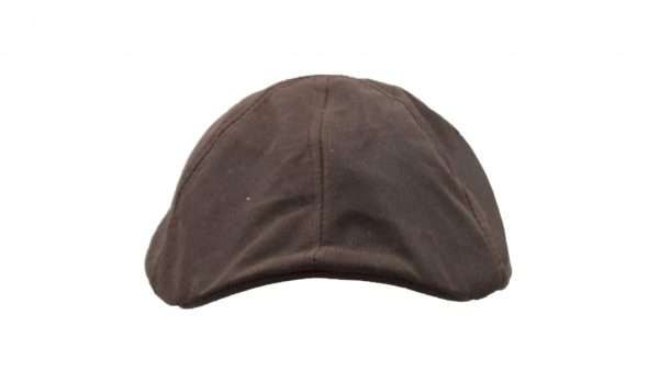 brown duckbill front 100% Cotton, with an inner trim band for extra comfort. Outer Shell is 100% Waxed Cotton, making this hat waterproof, with a wide brim for water and sun protection. Produced to the highest standards by a manufacturer of top quality countrywear and derby clothing. Please check our size guide against the hat you wish to purchase.