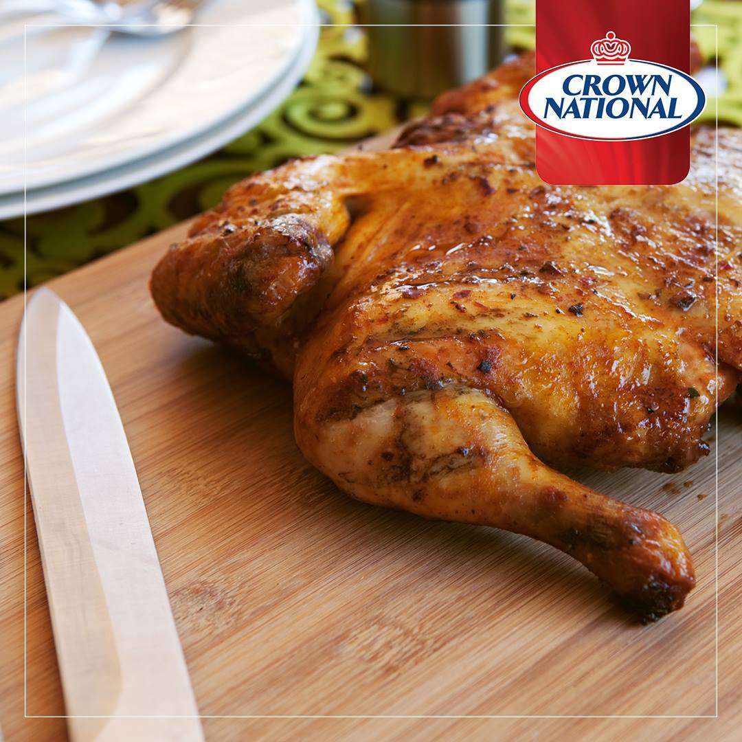 chicken <u><b>Great Chicken 200g - </b></u><u><b>Crown National Spices</b></u> <div><b>The one and only Crown National Great Chicken Spice is the perfect way to add flavour to your roasted, BBQ or Rotisserie Chicken. </b></div> <div><b>Authentic Southern African Spices and Seasonings imported from the most southern tip of the African continent. </b></div> <div><b>These spices and seasonings have a proud heritage that dates back to 1912. </b></div> <div><b>A unique taste and finest level of quality in every pack.  </b></div> <div> Size: 200g Handipak <div><u><b>Description: </b></u></div> <div>A delicious BBQ flavour with cayenne pepper notes when sprinkled on chicken prior to roasting, braaing or cooking.</div> <div></div> <div><b><u>Ingredients: </u></b></div> <div>Salt, Cereal (<b>Wheat Gluten</b>), Spices (<b>Celery</b>), Sugar, Dehydrated Vegetable (Garlic)</div> <div><b><u> </u></b></div> <div><b><u>Allergens: </u></b></div> <div><b>Gluten & Celery</b></div> <div><b> </b></div> <div><b>Produced in a factory where Cow's Milk, Egg, Mustard, Soy, Wheat Gluten are used.</b></div> </div>