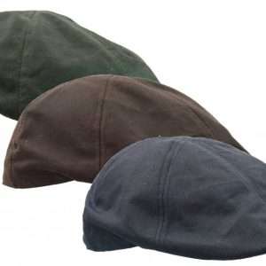 Walker & Hawkes - Uni-Sex Wax Duckbill Cap Country Waxed Hat - Brown