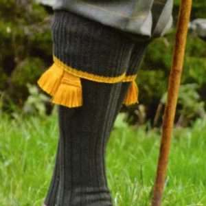 Walker & Hawkes - Mens Shooting Country Estate Field Socks & Matching Garter Ties