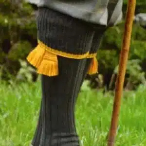 Walker & Hawkes - Mens Shooting Country Estate Field Socks & Matching Garter Ties