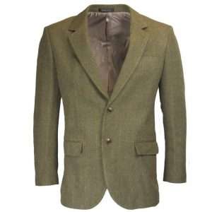 Walker & Hawkes - Mens Classic Windsor Tweed Country Blazer Jacket - Dark Sage