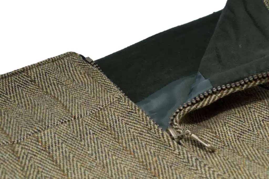 Walker and Hawkes - Ladies Tweed Winslow Skirt - Dark & Light Sage - Image 8