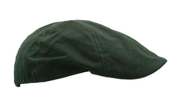 olive duckbill side 100% Cotton, with an inner trim band for extra comfort. Outer Shell is 100% Waxed Cotton, making this hat waterproof, with a wide brim for water and sun protection. Produced to the highest standards by a manufacturer of top quality countrywear and derby clothing. Please check our size guide against the hat you wish to purchase.