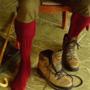 Walker & Hawkes - Mens Shooting Country Scarba Socks & Matching Garter Ties