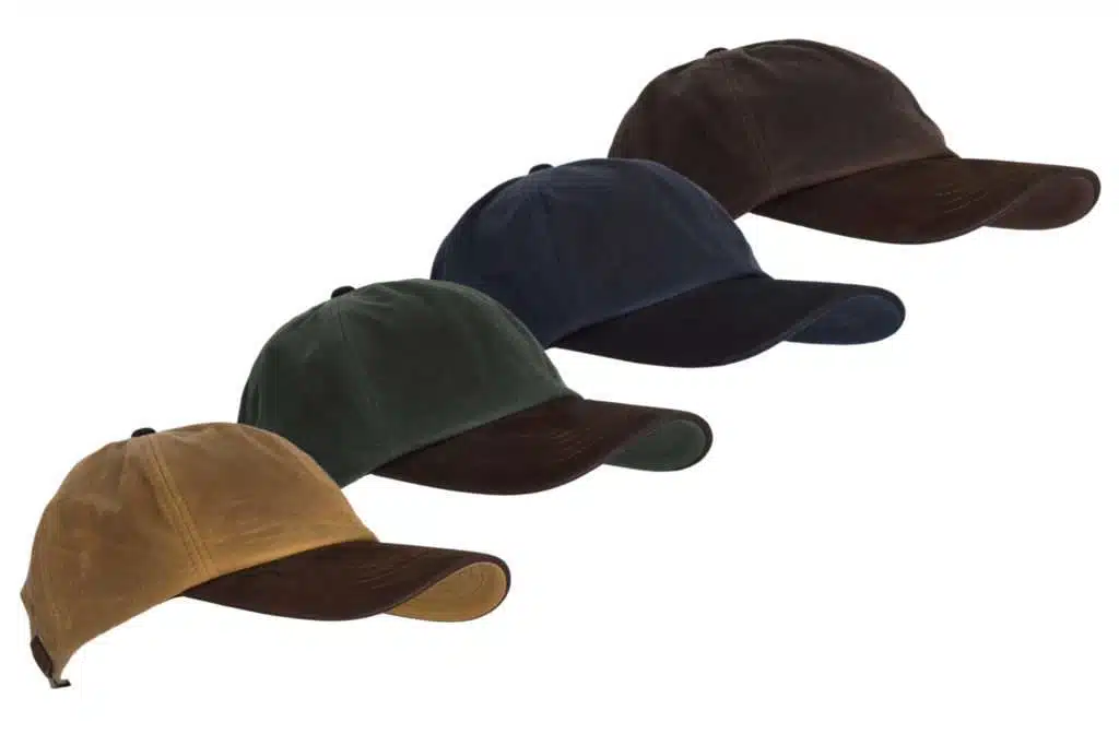 Walker & Hawkes - Uni-Sex Wax Stallington Baseball Cap 100% Waxed Cotton Suede Leather Peak - One-Size