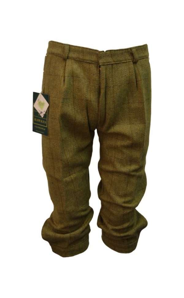 tweed breeks Internal linning is 100% Cotton, for extra warmth and comfort. Outer shell is made from 60% Wool, 25% Polyester, 11% Acrylic and 4% composed of other fibres, making this product of top quality fabric. Other features of this classic cut tweed breek are 2 side pockets, 1 back pocket with buttoned flap enclosure, strong brass front zip, velcro adjustable calf straps, dropped belt loops and elasticated grip waistband The tweed has been treated with Teflon which acts as a fabric protector, making this product long-lasting protection against oil- and water-based stains, dust and dry soil. Produced to the highest standards by a manufacturer of top quality countrywear and derby clothing.