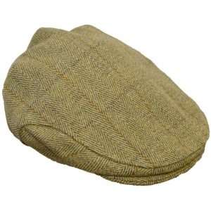 Walker & Hawkes - Uni-Sex Derby Tweed Flat Cap Hunting Shooting Countrywear Hat - Light Sage