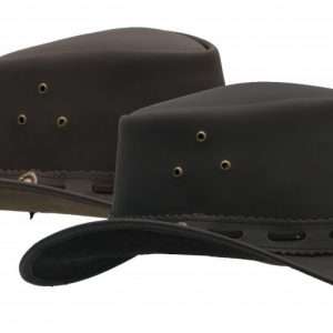 Walker and Hawkes - Leather Cowhide Outback Waterproof Hat