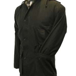 Walker & Hawkes - Mens Padded Wax Jacket Countrywear Hunting Waxed Coat - Olive