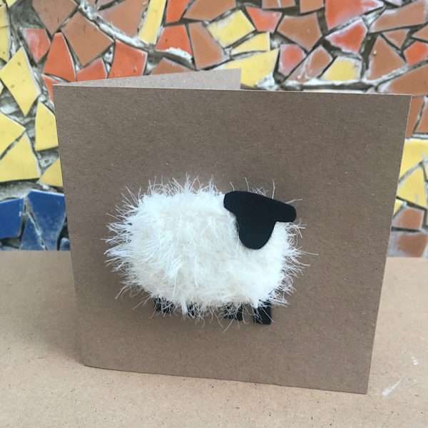 8B26809B 37FE 4C60 927D 156367672097 Handmade sheep greeting card Free postage and packing