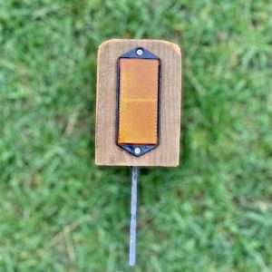 Timber Verge Post, 6" (150mm) x 4" (100mm) Square, Push in Ground