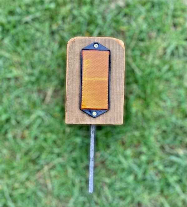 Timber Verge Post, 6" (150mm) x 4" (100mm) Square, Push in Ground