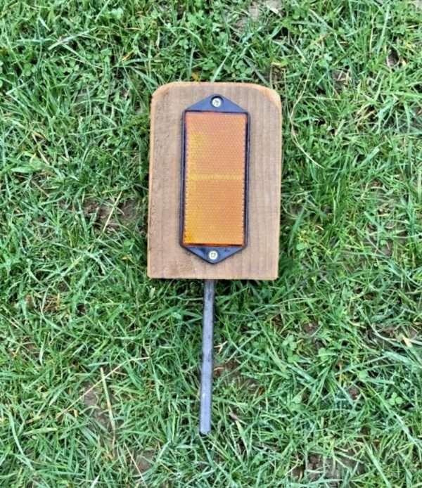 Timber Verge Post, 6" (150mm) x 4" (100mm) Square, Push in Ground - Image 2