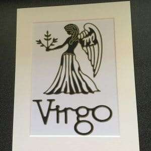 Virgo-Zodiac-Off White-Mounted