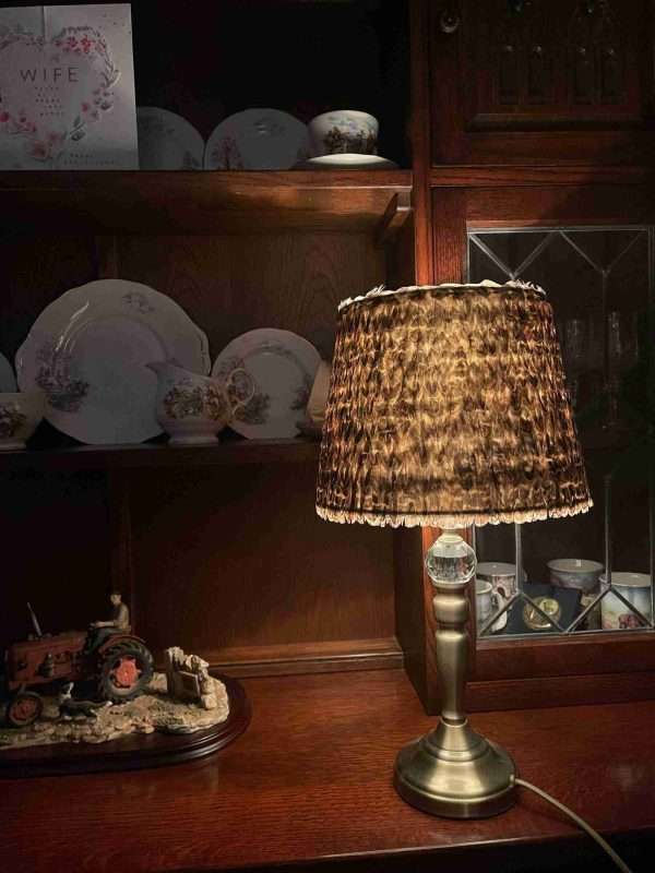 Stunning Ring Neck Pheasant Hen Bird Feather Lamp Shade - Image 3