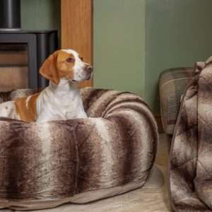 Collared Creatures Brown Luxury Deluxe Donut Dog Bed