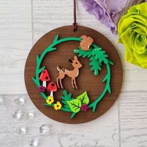 woodland wreath bauble