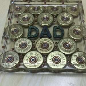 Personalised shotgun cartridge coaster