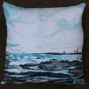 Cushion: A View of Coquet Island