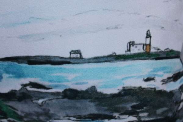 Cushion: A View of Coquet Island - Image 3