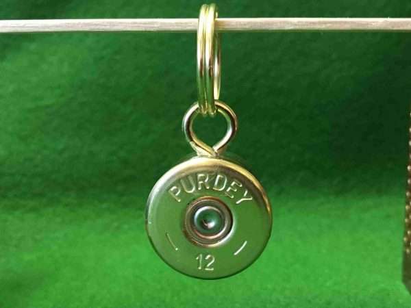 Purdey personalised shotgun cartridge key ring