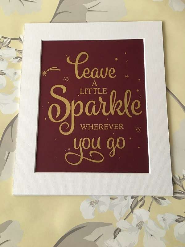 Leave-A -Little-Sparkle (Mounted)
