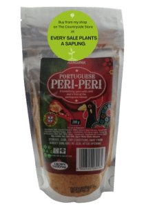 Portuguese Peri Peri 200g <b><u>Description: </u></b> •Simply sprinkle over pieces of meat and let it marinade in the fridge for a couple of hours to let the flavours develop.  Ready to cook some scrumptious chicken. •This delicious seasoning is a bit spicy and is great for cooking the meat in the oven, or over charcoal. &nbsp; &nbsp;