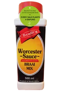Scallis Worcester sauce 500 ml <span style="text-decoration: underline"><strong>Description:</strong></span> Scalli's much loved Worcester Sauce Braai Mix.  This seasoning really brings out the flavour of meat!! Excellent for using on all types of meat.  Great for cooking, frying and on the BBQ.   It is also fabulous if you like welsh rarebit - It is great to sprinkle over that sandwich to be toasted in the oven with heaps of cheese on it.  Gooey cheese and Worcester Sauce Braai seasoning! <span style="text-decoration: underline"><strong>How to use:</strong></span> Use to taste!