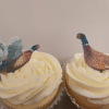 Pheasants and gundogs edible cupcake toppers