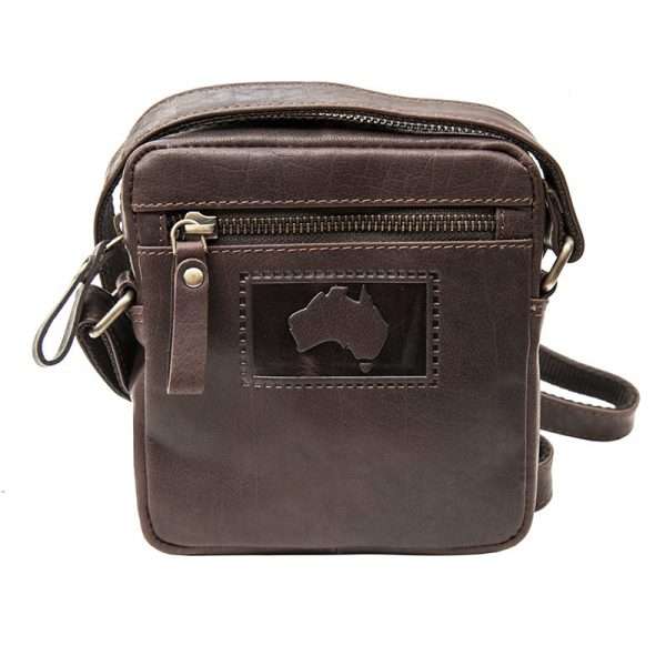 Wombat Men's Small Leather Travel Pouch Shoulder Bag Crossbody - Image 6