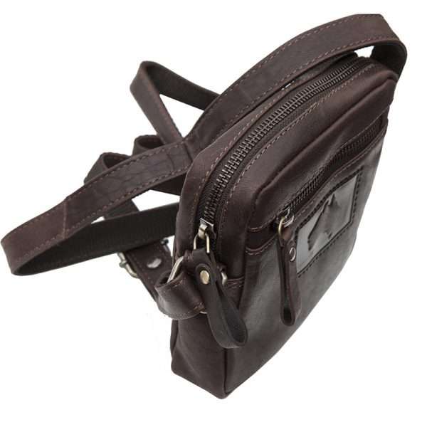 Wombat Men's Small Leather Travel Pouch Shoulder Bag Crossbody - Image 8