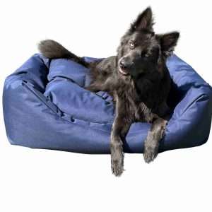 EXTRA LARGE WATERPROOF DOG BED SOFA BLUE