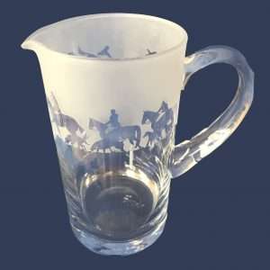 Hunting Crystal Glass Jug