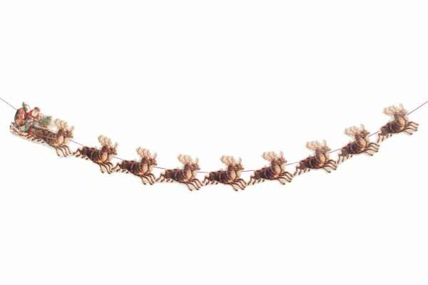 Santa Sleigh Garland - Image 3