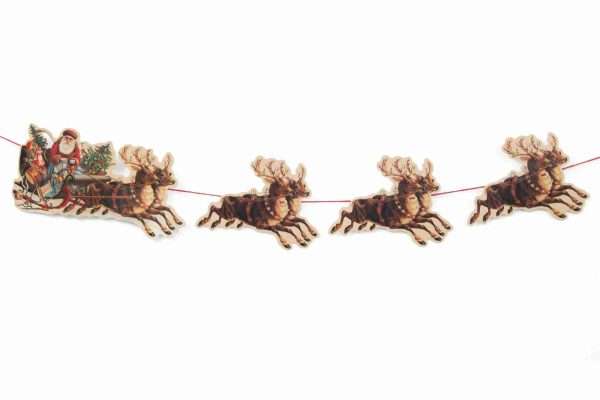Santa Sleigh Garland - Image 2