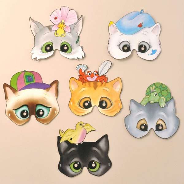 Character Cats Party Masks